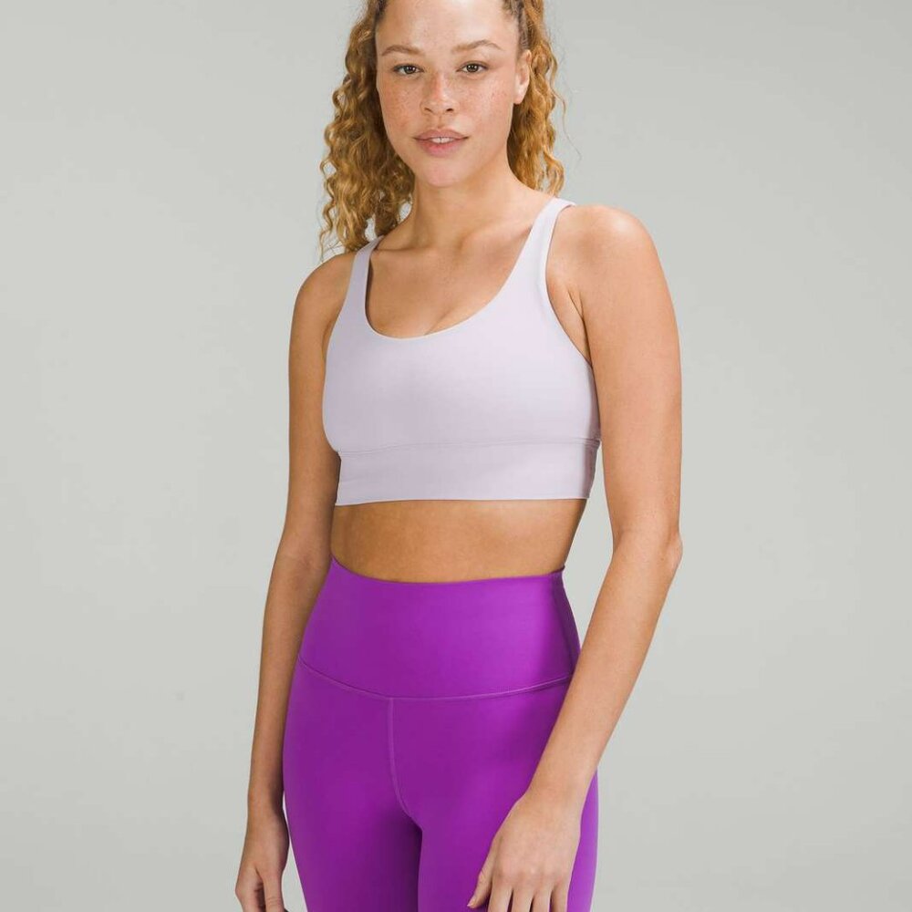 Lululemon Energy Longline Bra Faint Lavender Size 6